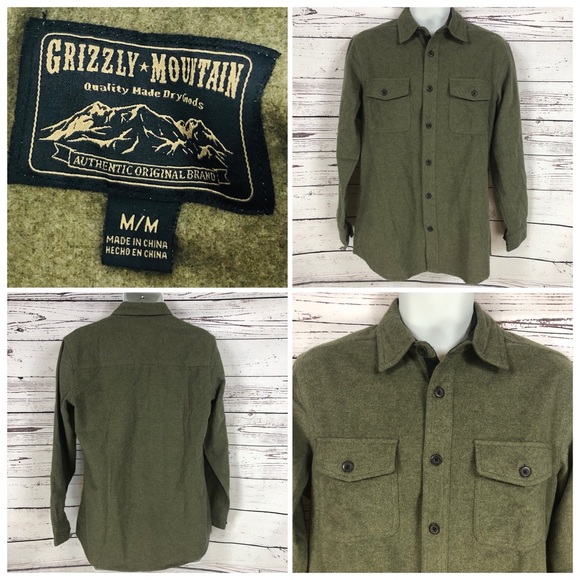 Grizzly Mountain Mens Flannel Chamois 